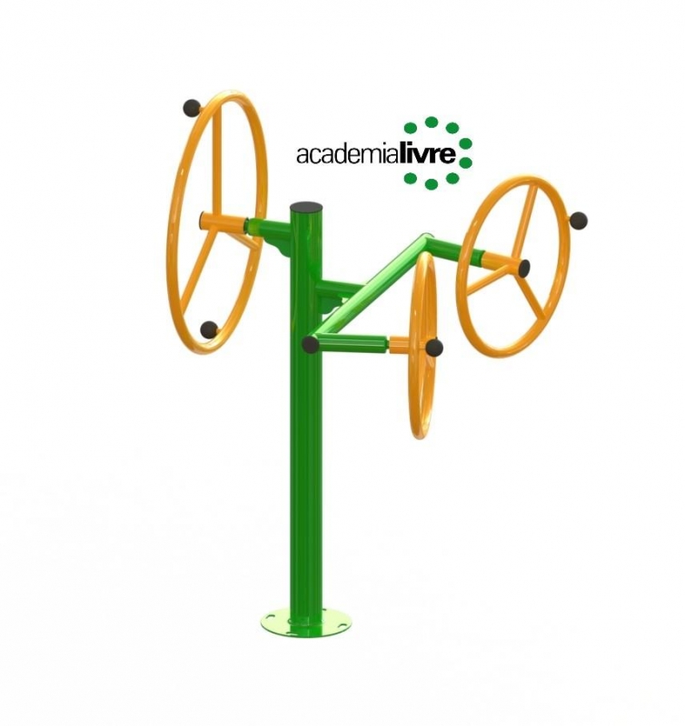 VOLANTE DE ROTAÇÃO DIAGONAL  CONJUGADO COM VERTICAL CADEIRANTE